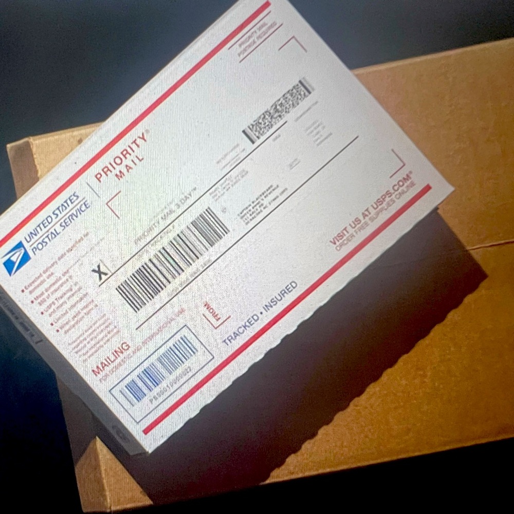 Shipping label #1